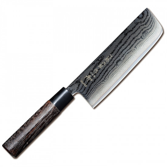 ΜΑΧΑΙΡΙ NAKIRI 16.5cm TOJIRO SHIPPU BLACK – ΙΑΠΩΝΙΚΟ ΜΑΧΑΙΡΙ ΜΕ ΞΥΛΙΝΗ ΛΑΒΗ ΚΑΣΤΑΝΙΑΣ