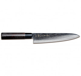 ΜΑΧΑΙΡΙ CHEF 21cm TOJIRO SHIPPU BLACK – ΙΑΠΩΝΙΚΟ ΜΑΧΑΙΡΙ ΜΕ ΞΥΛΙΝΗ ΛΑΒΗ ΚΑΣΤΑΝΙΑΣ