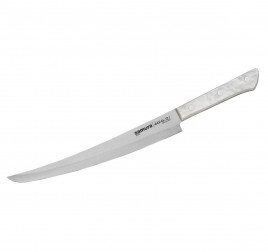 Μαχαίρι Τεμαχισμού Tanto 23cm, HARAKIRI (Ακρυλικό Λευκό) - SAMURA®